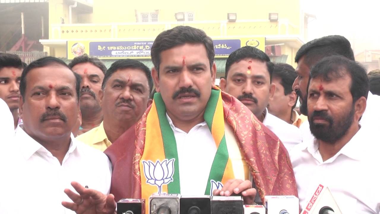 MUDA Scam: BJP JDS Padayatra Program photos