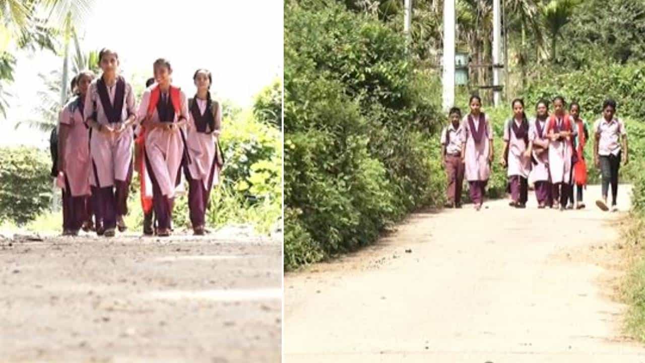 4 ಕಿಮೀ ನಡೆದು ಶಾಲೆಗೆ ಹೋಗುವಾಗ ಕೆಟ್ಟ ಜನರ ಕಾಟ: ನಮ್ಮೂರಿಗೆ ಬಸ್ ಬಿಡಿ ಎಂದ ಶಾಲಾ ಬಾಲಾಕಿ 4 ಕಿಮೀ ನಡೆದು ಶಾಲೆಗೆ ಹೋಗುವಾಗ ಕೆಟ್ಟ ಜನರ ಕಾಟ: ನಮ್ಮೂರಿಗೆ ಬಸ್ ಬಿಡಿ ಎಂದ ಶಾಲಾ ಬಾಲಾಕಿ