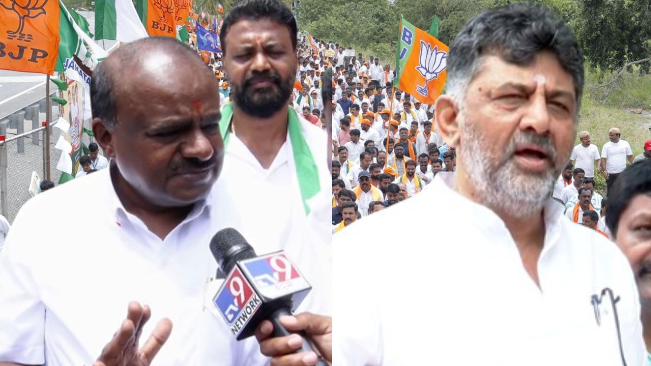 ಡಿಕೆ ಶಿವಕುಮಾರ್ ಗೊಡ್ಡು ಬೆದರಿಕೆಗಳಿಗೆ ಬಗ್ಗಲ್ಲ, ಏನು ಬಿಚ್ಚಿಡುತ್ತಾರೋ ಬಿಚ್ಚಿಡಲಿ: ಹೆಚ್ಡಿ ಕುಮಾರಸ್ವಾಮಿ ಡಿಕೆ ಶಿವಕುಮಾರ್ ಗೊಡ್ಡು ಬೆದರಿಕೆಗಳಿಗೆ ಬಗ್ಗಲ್ಲ, ಏನು ಬಿಚ್ಚಿಡುತ್ತಾರೋ ಬಿಚ್ಚಿಡಲಿ: ಹೆಚ್ಡಿ ಕುಮಾರಸ್ವಾಮಿ