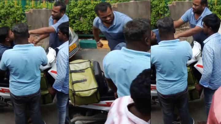 ಆಟೋಗೆ ಬೈಕ್ ಟಚ್; ಫುಡ್ ಡೆಲಿವರಿ ಬಾಯ್ ಮೇಲೆ ಮನಸೋ ಇಚ್ಛೆ ಹಲ್ಲೆ, ವಿಡಿಯೋ ವೈರಲ್ ಆಟೋಗೆ ಬೈಕ್ ಟಚ್; ಫುಡ್ ಡೆಲಿವರಿ ಬಾಯ್ ಮೇಲೆ ಮನಸೋ ಇಚ್ಛೆ ಹಲ್ಲೆ, ವಿಡಿಯೋ ವೈರಲ್