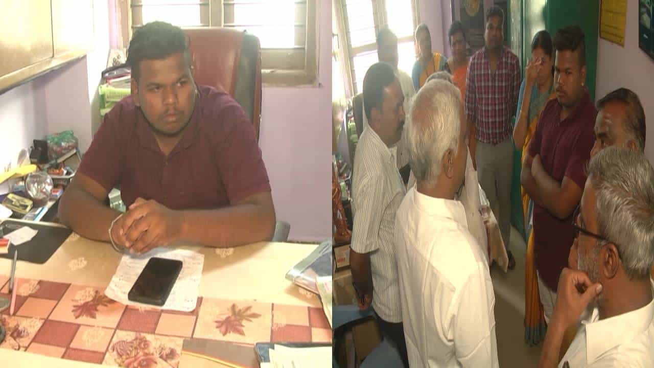 ಗದಗ: ಶಾಲಾ ಮಕ್ಕಳ ಕೂದಲು ಕಟ್ ಮಾಡಿದ ಶಿಕ್ಷಕನಿಗೆ ಬಿತ್ತು ಪೋಷಕರಿಂದ ಧರ್ಮದೇಟು!