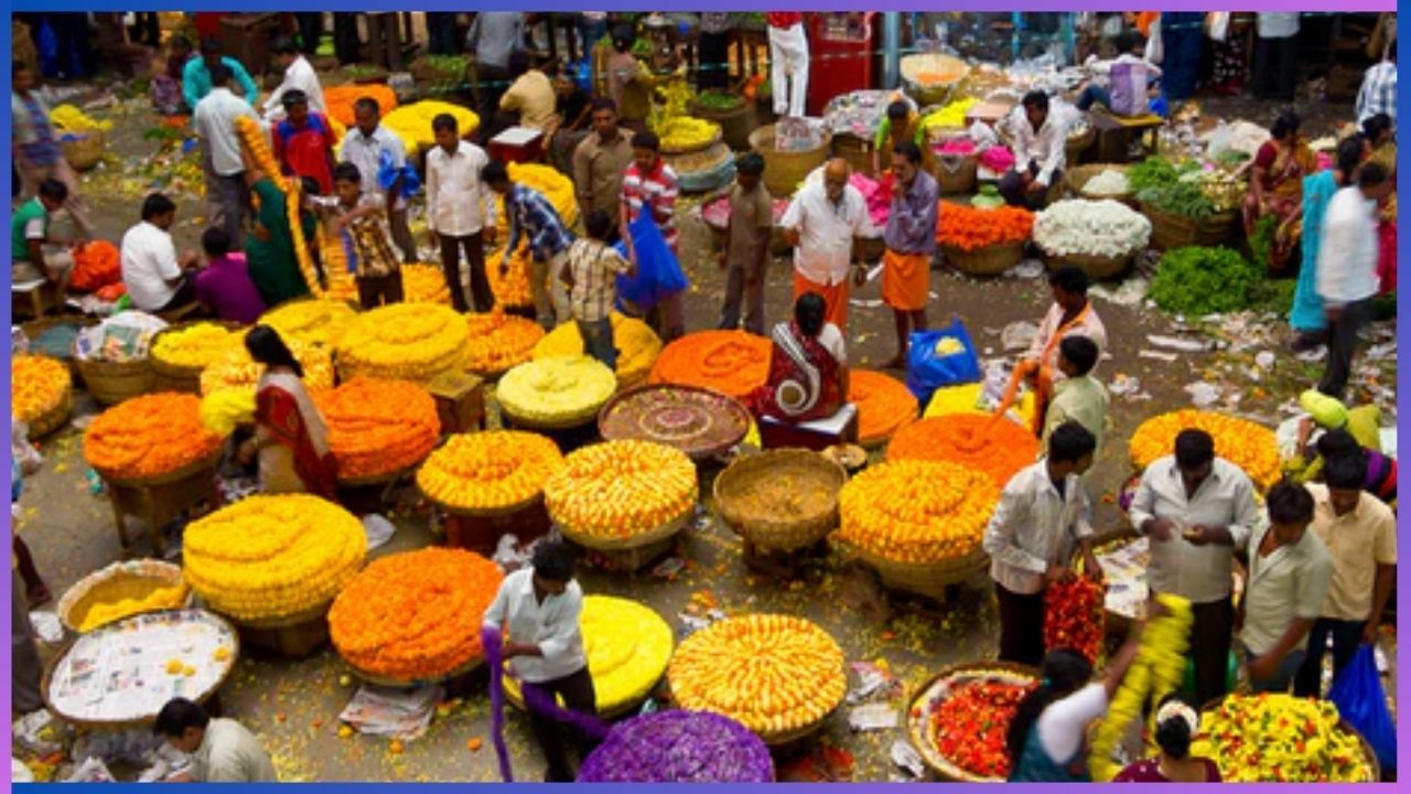 ಕೆಆರ್ ಹೂವಿನ ಮಾರುಕಟ್ಟೆ : ಎಲ್ಲೆಲ್ಲೂ ನೋಡಿದರಲ್ಲಿ ಹೂವುಗಳದ್ದೇ ರಾಶಿ. ಇದು ಫೋಟೋ ಶೂಟ್ ಗೆ ಅತ್ಯುತ್ತಮ ಸ್ಥಳವಾಗಿದೆ. ಇಲ್ಲಿ ಪ್ರತಿದಿನ ಮುಂಜಾನೆಯ ವೇಳೆ ತಾಜಾ ಹೂವುಗಳನ್ನು ಮಾರಾಟ ಮಾಡಲಾಗುತ್ತದೆ. ಈ ದೃಶ್ಯವು ನಿಮ್ಮ ಫೋಟೋ ಶೂಟ್ ನ ಅಂದವನ್ನು ಹೆಚ್ಚಿಸುತ್ತದೆ. ಬಣ್ಣ ಬಣ್ಣದ ಹೂವುಗಳ ರಾಶಿಯ ನಡುವೆ ಫೋಟೋ ಶೂಟ್ ಮಾಡಿಸಿದರೆ ಸಿನಿಮಾದ ರೀತಿಯ ಭಾವವು ಕಾಡುತ್ತದೆ.

