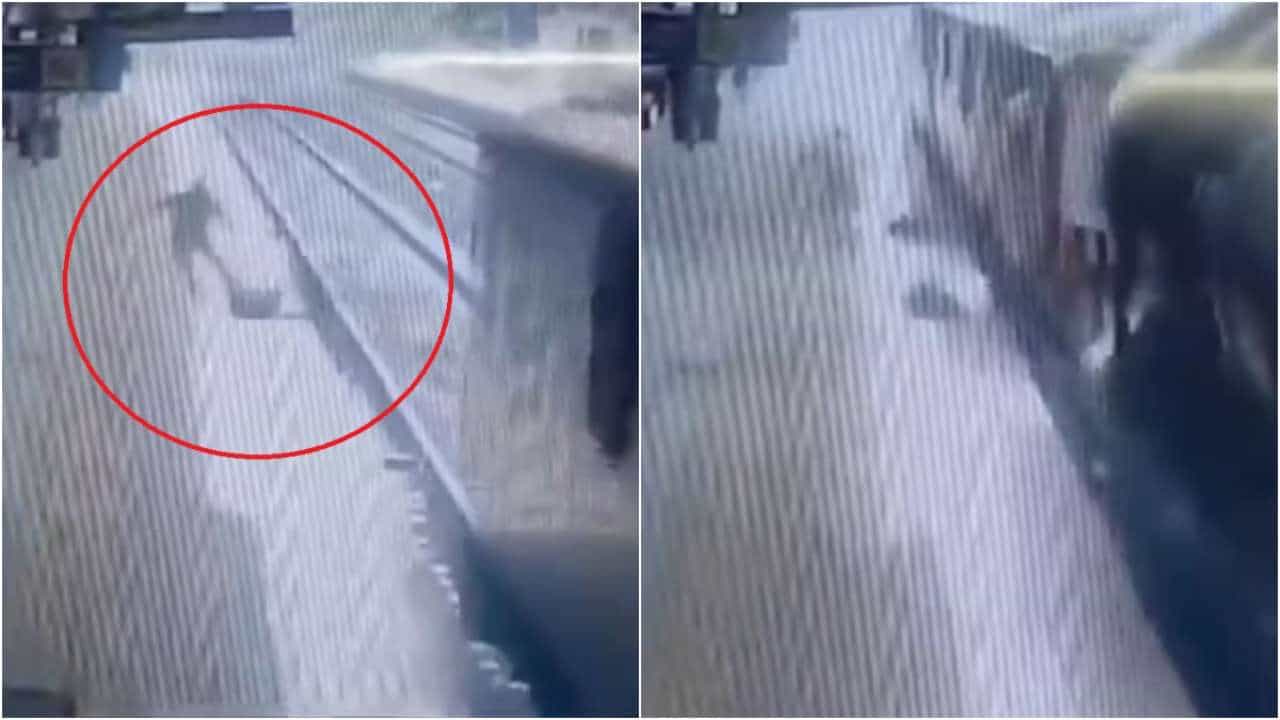 Viral Video: ರೈಲು ಬರುವ ವೇಳೆ ಹಳಿ ದಾಟಿದ ಮಹಿಳೆ; ಪ್ರಾಣ ಪಣಕಿಟ್ಟು ಕಾಪಾಡಿದ ಆರ್‌ಪಿಎಫ್ ಸಿಬ್ಬಂದಿ