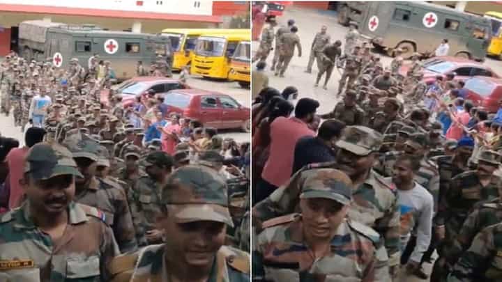 Wayanad Tragedy: ವಯನಾಡ್ ಭೂಕುಸಿತದ ರಕ್ಷಣಾ ಕಾರ್ಯಾಚರಣೆ ಭಾವನಾತ್ಮಕ ಬೀಳ್ಕೊಡುಗೆ Wayanad Tragedy: ವಯನಾಡ್ ಭೂಕುಸಿತದ ರಕ್ಷಣಾ ಕಾರ್ಯಾಚರಣೆ ಭಾವನಾತ್ಮಕ ಬೀಳ್ಕೊಡುಗೆ