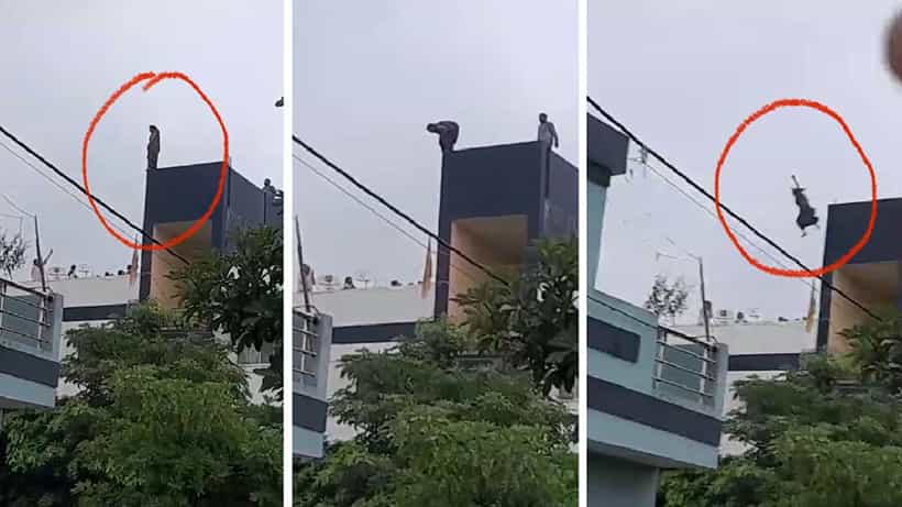 Viral Video: ಗಂಡ ಬೈದಿದ್ದಕ್ಕೆ ಮೂರನೇ ಮಹಡಿಯಿಂದ ಜಿಗಿದು ಪತ್ನಿ ಆತ್ಮಹತ್ಯೆ; ವಿಡಿಯೋ ವೈರಲ್