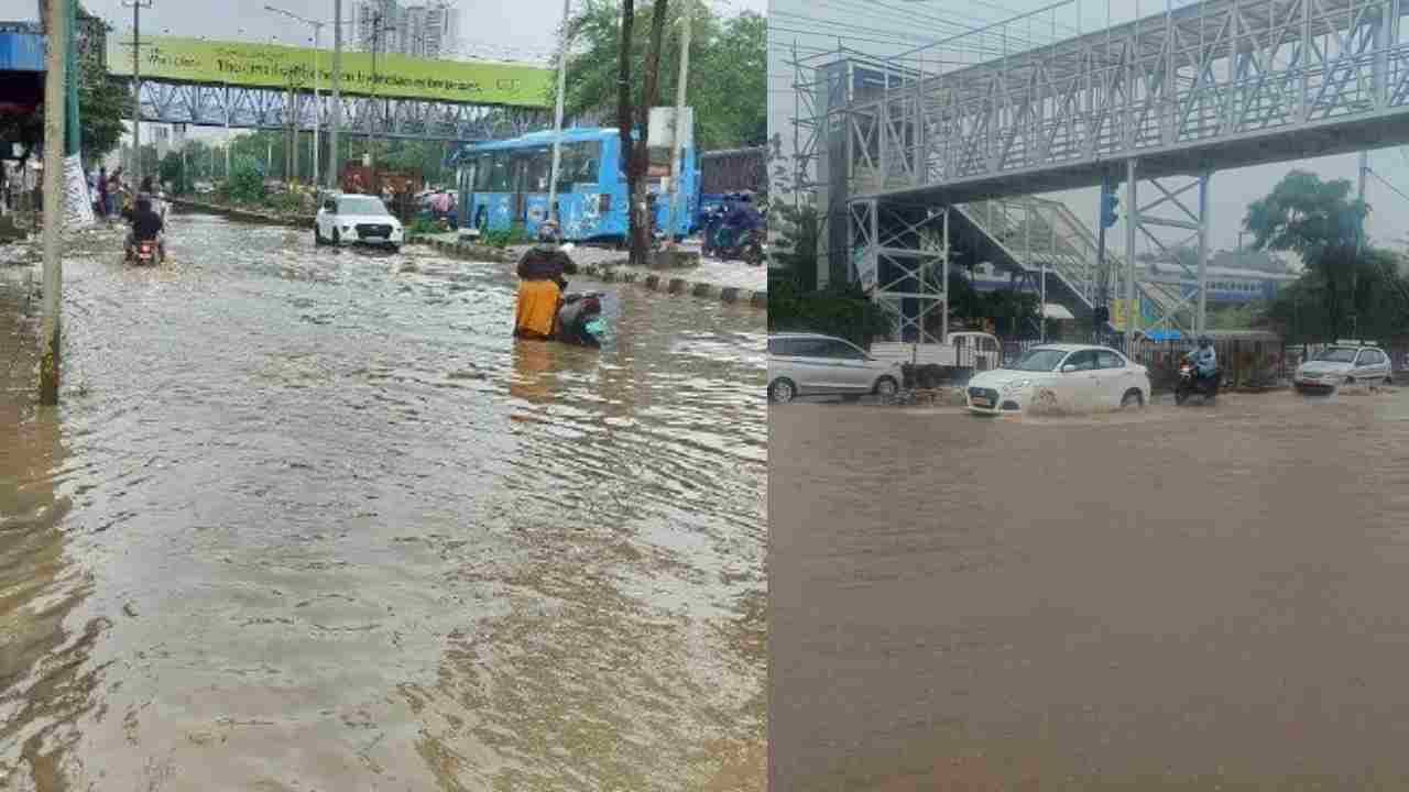 ಯೋಗೇಶ್ವರನಗರ ಕ್ರಾಸ್‌ ಬಳಿ ಮಳೆ ನೀರು ನಿಂತಿರುವುದರಿಂದ ವೀರಣ್ಣಪಾಳ್ಯ ಕಡೆಗೆ ಹೋಗುವವರು ನಿಧಾನಗತಿಯಲ್ಲಿ ಸಂಚರಿಸುವಂತೆ ತಿಳಿಸಲಾಗಿದೆ.
