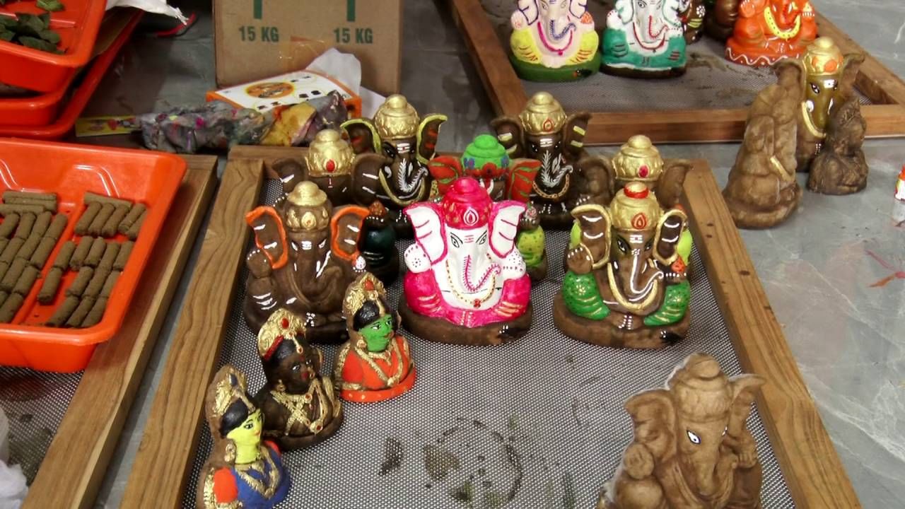  Ganesha chaturthi 2024: Ganesha idol made from cow dung, Kannada News