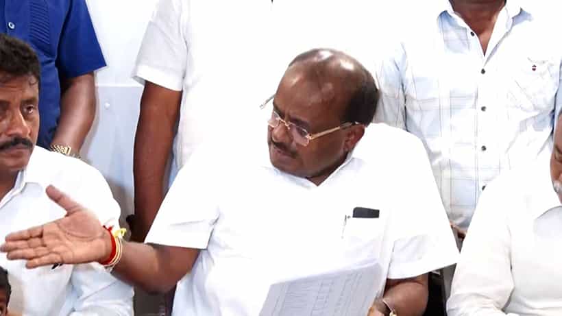 ಡಿಜೆ ಹಳ್ಳಿ ಗಲಭೆ ಮಾದರಿಯಲ್ಲಿ ಘಟನೆ, 10 ನಿಮಿಷದಲ್ಲಿ ಕಲ್ಲು, ಪೆಟ್ರೋಲ್ ಬಾಂಬ್ ಎಲ್ಲಿಂದ ಬಂದವು; ಕುಮಾರಸ್ವಾಮಿ ಪ್ರಶ್ನೆ