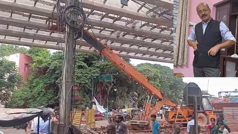 ಫ್ಲೈಓವರ್ ಕಾಮಗಾರಿ ವೇಳೆ ASI ತಲೆ ಮೇಲೆ ಬಿದ್ದ ರಾಡ್; 21 ಗಂಟೆ ಕಳೆದರೂ ಪ್ರಜ್ಞಾಹೀನ ಸ್ಥಿತಿ, 16 ಜನರ ವಿರುದ್ಧ ದೂರು