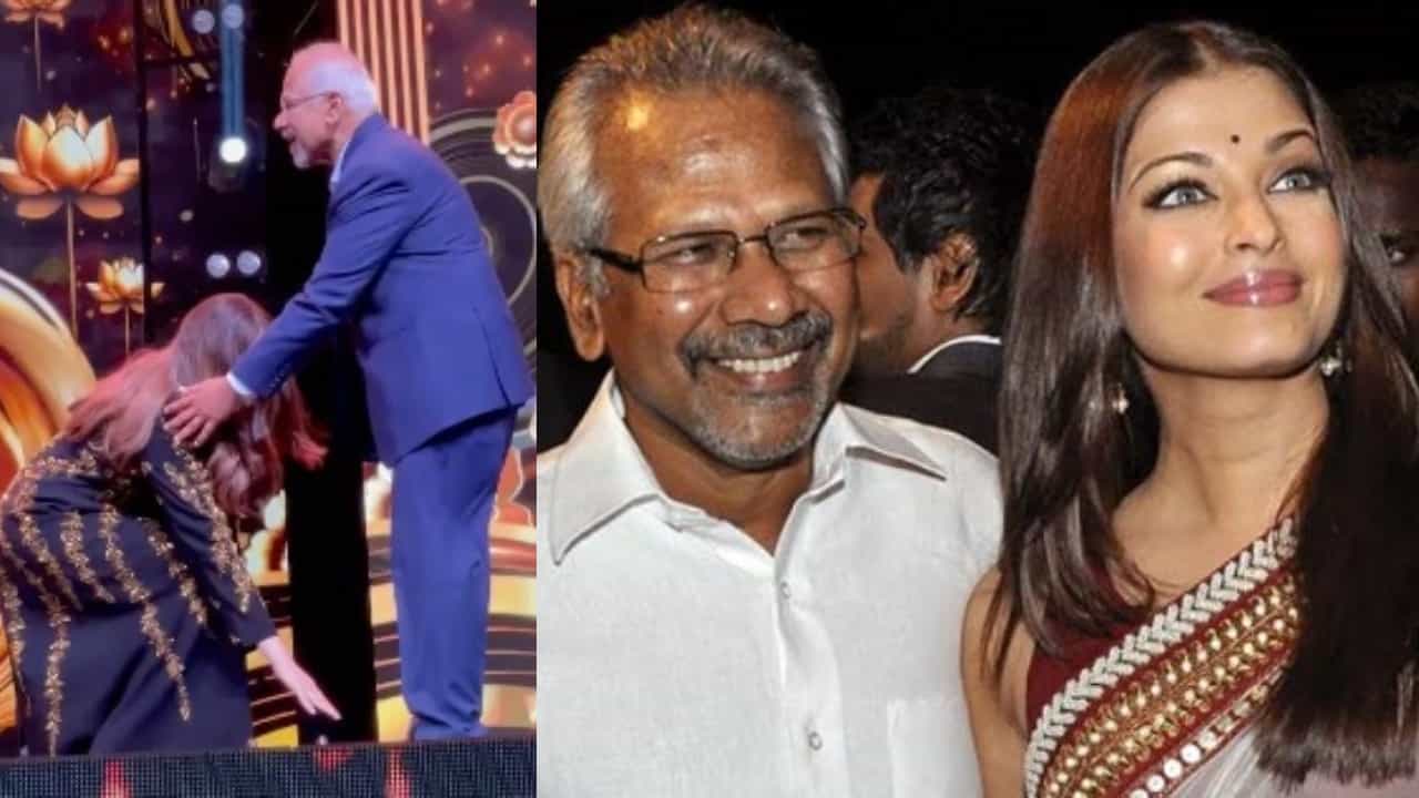 ವೇದಿಕೆ ಮೇಲೆ ಮಣಿರತ್ನಂ ಕಾಲಿಗೆ ಬಿದ್ದು ಆಶೀರ್ವಾದ ಪಡೆದ ಐಶ್ವರ್ಯಾ ವೇದಿಕೆ ಮೇಲೆ ಮಣಿರತ್ನಂ ಕಾಲಿಗೆ ಬಿದ್ದು ಆಶೀರ್ವಾದ ಪಡೆದ ಐಶ್ವರ್ಯಾ