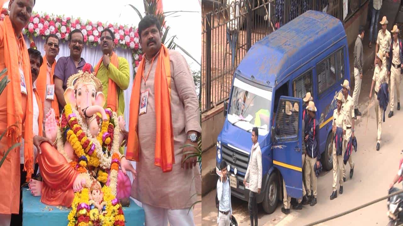 ಗಣೇಶ ಪ್ರತಿಷ್ಠಾಪನೆಗೆ ಅವಕಾಶ: ಹುಬ್ಬಳ್ಳಿ ಈದ್ಗಾ ಮೈದಾನದ ಸುತ್ತ ಖಾಕಿ ಸರ್ಪಗಾವಲು..! ಗಣೇಶ ಪ್ರತಿಷ್ಠಾಪನೆಗೆ ಅವಕಾಶ: ಹುಬ್ಬಳ್ಳಿ ಈದ್ಗಾ ಮೈದಾನದ ಸುತ್ತ ಖಾಕಿ ಸರ್ಪಗಾವಲು..!
