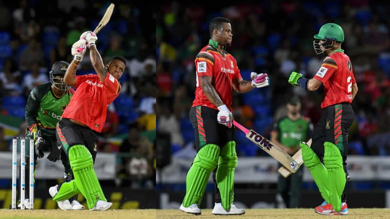 CPL 2024: ಬರೋಬ್ಬರಿ 266 ರನ್ಗಳು: ಸಿಪಿಎಲ್ನಲ್ಲಿ ದಾಖಲೆ ಬರೆದ ಅಮೆಝಾನ್ ವಾರಿಯರ್ಸ್ CPL 2024: ಬರೋಬ್ಬರಿ 266 ರನ್ಗಳು: ಸಿಪಿಎಲ್ನಲ್ಲಿ ದಾಖಲೆ ಬರೆದ ಅಮೆಝಾನ್ ವಾರಿಯರ್ಸ್
