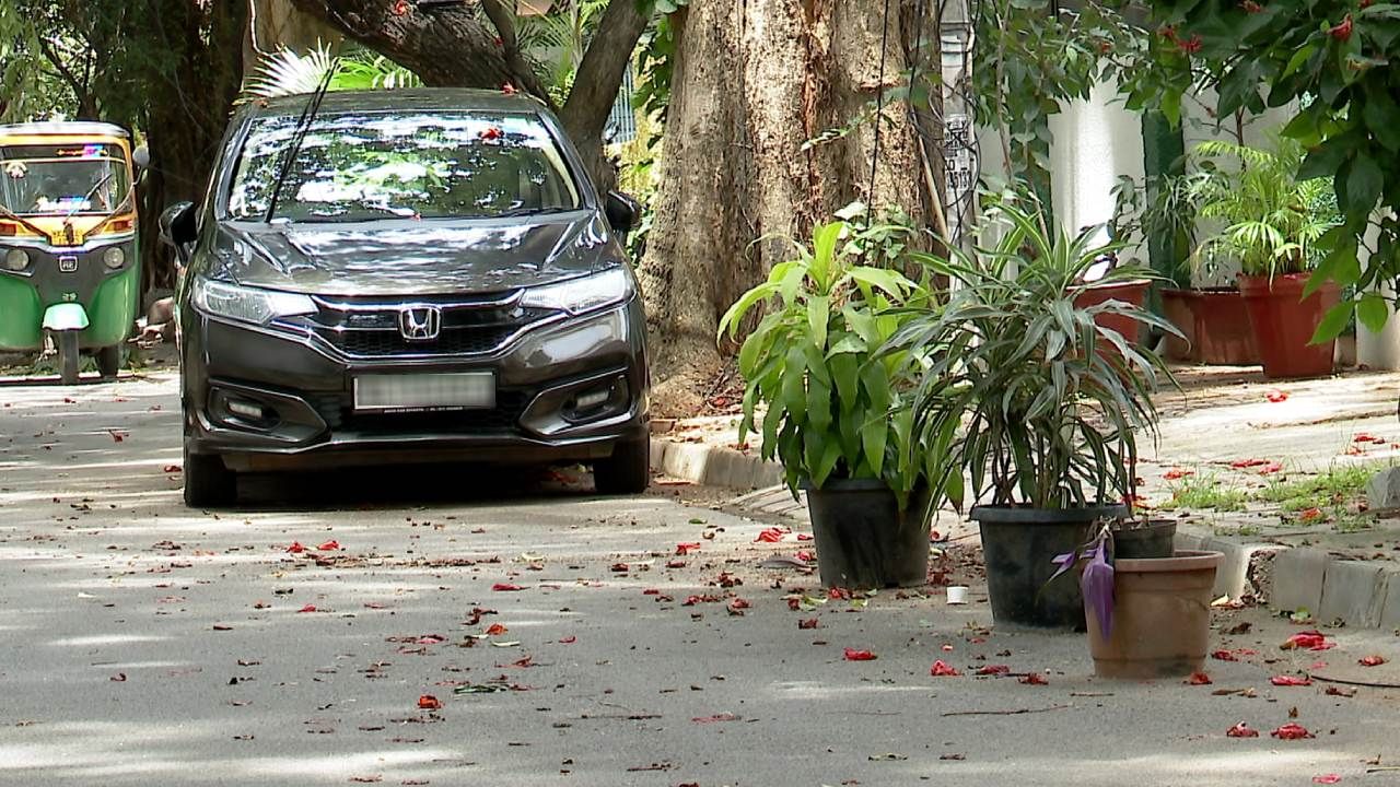 Vehicle gardening around Defense Colony in Indiranagar bangalore kannada news