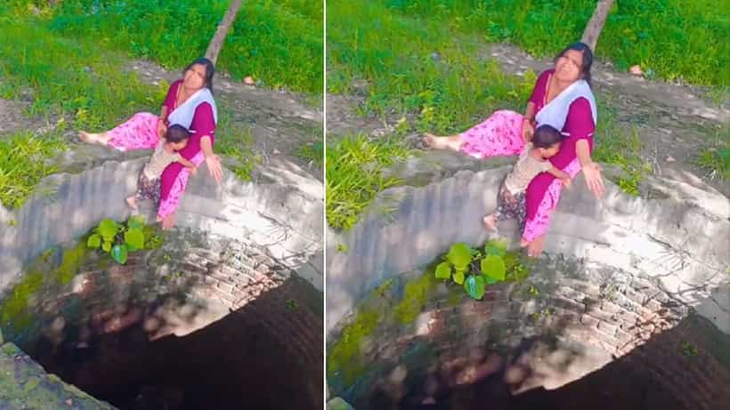 Viral: ಎಂಥಾ ಅವಸ್ಥೆ ಮಾರ್ರೆ; ತೆರೆದ ಬಾವಿಯ ಅಂಚಲ್ಲಿ ಕುಳಿತು ಮಗುವನ್ನು ಕೈಯಲ್ಲಿ ಹಿಡಿದು ರೀಲ್ಸ್ ಮಾಡಿದ ಮಹಿಳೆ