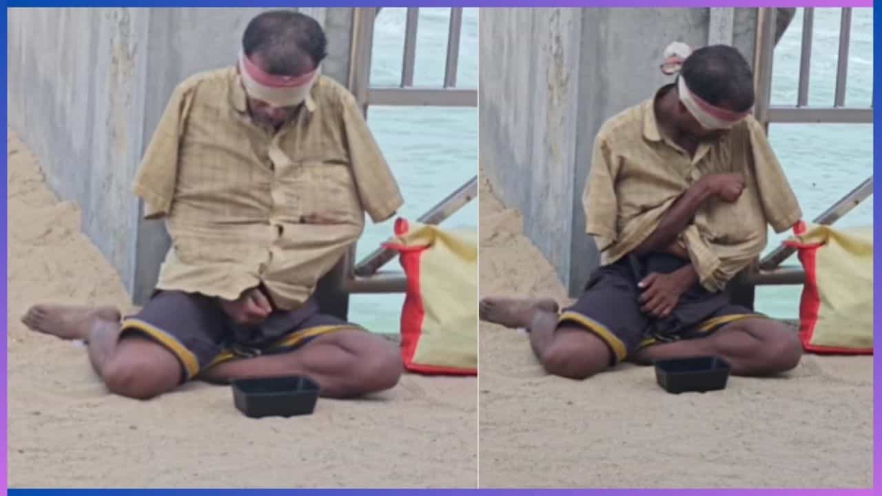 Viral: ಕೈಗಳಿದ್ದರೂ ಇಲ್ಲದಂತೆ ನಟಿಸಿ ಭಿಕ್ಷೆ ಬೇಡಿದ ಕಿಲಾಡಿ ಭಿಕ್ಷುಕ; ವಿಡಿಯೋ ವೈರಲ್ Viral: ಕೈಗಳಿದ್ದರೂ ಇಲ್ಲದಂತೆ ನಟಿಸಿ ಭಿಕ್ಷೆ ಬೇಡಿದ ಕಿಲಾಡಿ ಭಿಕ್ಷುಕ; ವಿಡಿಯೋ ವೈರಲ್