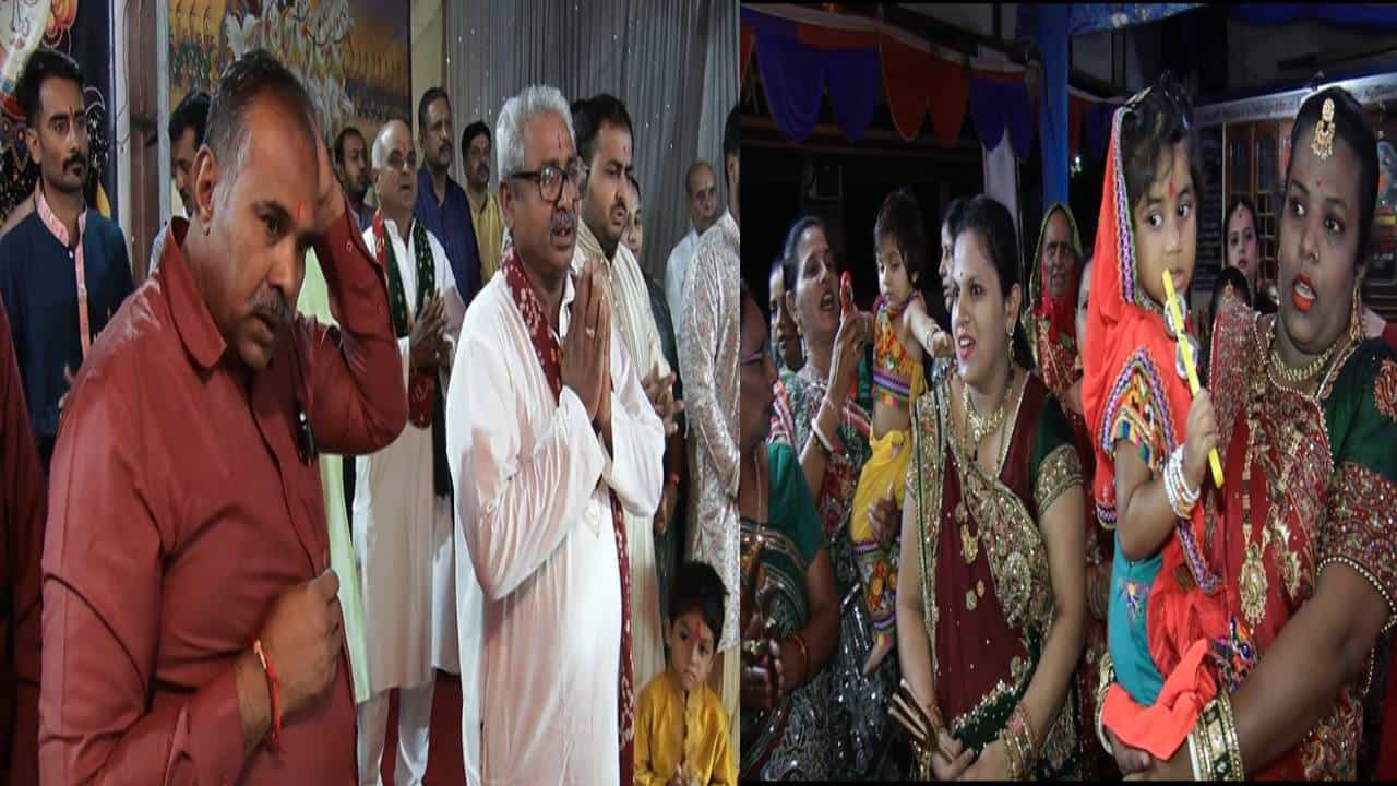 ದುರ್ಗಾದೇವಿಗೆ ಪೂಜೆ ಸಲ್ಲಿಸುತ್ತಿರುವ ಗುಜರಾತಿಗಳು, ನಂತರ ದಾಂಡಿಯಾ ನೃತ್ಯ ಮಾಡುತ್ತಿರುವ ಯುವಕರು, ಯುವತಿಯರು ಹಾಗೂ ಹಿರಿಯರು. ಇದೆಲ್ಲಾ ಕಂಡು ಬಂದಿದ್ದು ಕೋಲಾರ ಜಿಲ್ಲೆಯ ಬಂಗಾರಪೇಟೆ ಪಟ್ಟಣದಲ್ಲಿ, ಹೌದು, ಗುಜರಾತಿ ಮೂಲದ ಕುಟುಂಬಗಳು ಹತ್ತಾರು ವರ್ಷಗಳಿಂದ ಇಲ್ಲೇ ನೆಲೆಸಿವೆ. ಅದರಲ್ಲೂ ಗುಜರಾತ್ ಮೂಲದ ಕಚ್ ಕಡವಾ ಪಾಟೀದಾರ್ ಸಮುದಾಯ ಕಳೆದ 43 ವರ್ಷಗಳಿಂದ ಕೋಲಾರದಲ್ಲಿ ನೆಲೆ ಕಂಡುಕೊಂಡಿವೆ. ಹಾಗಾಗಿ ಇಲ್ಲಿ ದಸರಾ ಹಬ್ಬವನ್ನು ವಿಶೇಷವಾಗಿ ಆಚರಣೆ ಮಾಡ್ತಾರೆ.
