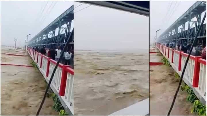 ಕೋಸಿ ನದಿ ನೀರಿನ ಮಟ್ಟ ಏರಿಕೆಯಾಗುತ್ತಿದ್ದಂತೆ ಸೇತುವೆಯಿಂದ ಓಡಿದ ಜನ ಕೋಸಿ ನದಿ ನೀರಿನ ಮಟ್ಟ ಏರಿಕೆಯಾಗುತ್ತಿದ್ದಂತೆ ಸೇತುವೆಯಿಂದ ಓಡಿದ ಜನ