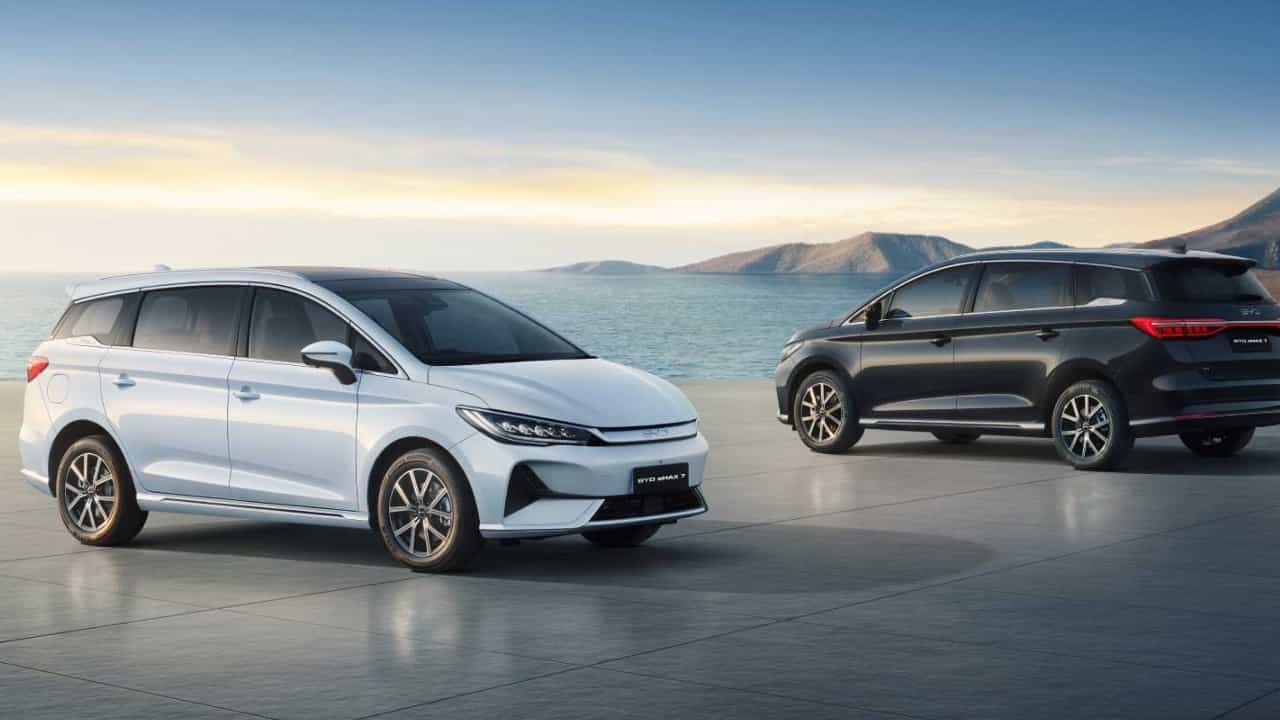 BYD eMax 7: ಭರ್ಜರಿ ಮೈಲೇಜ್ ನೀಡುವ ಬಿವೈಡಿ ಇಮ್ಯಾಕ್ಸ್ 7 ಎಲೆಕ್ಟ್ರಿಕ್ ಎಂಪಿವಿ ಬಿಡುಗಡೆ BYD eMax 7: ಭರ್ಜರಿ ಮೈಲೇಜ್ ನೀಡುವ ಬಿವೈಡಿ ಇಮ್ಯಾಕ್ಸ್ 7 ಎಲೆಕ್ಟ್ರಿಕ್ ಎಂಪಿವಿ ಬಿಡುಗಡೆ