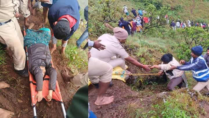 ಚಿಕ್ಕಮಗಳೂರು: ದೇವಿರಮ್ಮ ದರ್ಶನಕ್ಕೆ ಬಂದಿದ್ದ ಭಕ್ತೆ ಅಸ್ವಸ್ಥ, 10 ಜನರ ರಕ್ಷಣೆ ಚಿಕ್ಕಮಗಳೂರು: ದೇವಿರಮ್ಮ ದರ್ಶನಕ್ಕೆ ಬಂದಿದ್ದ ಭಕ್ತೆ ಅಸ್ವಸ್ಥ, 10 ಜನರ ರಕ್ಷಣೆ