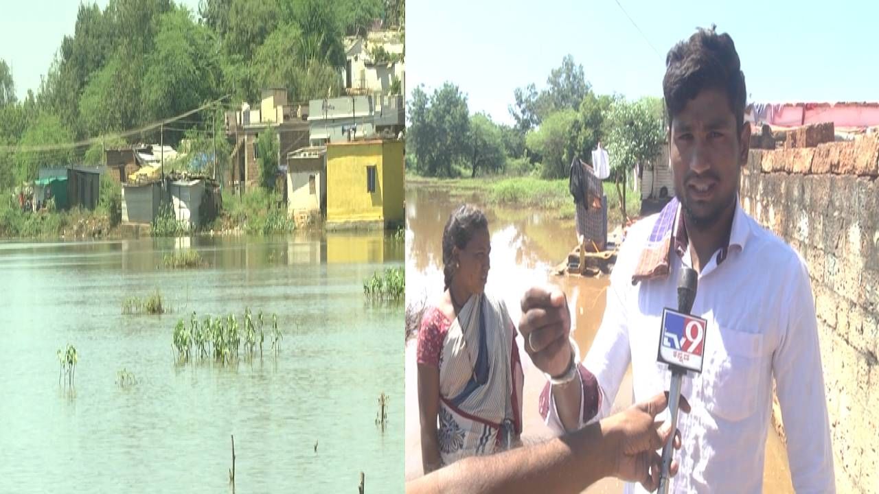 ಬೀದರ್: ಕೆರೆ ನೀರು ನುಗ್ಗುವ ಆತಂಕ; ಜಲ ಕಂಟಕದಲ್ಲಿ ನಾಗನಕೇರಾ ಗ್ರಾಮಸ್ಥರು