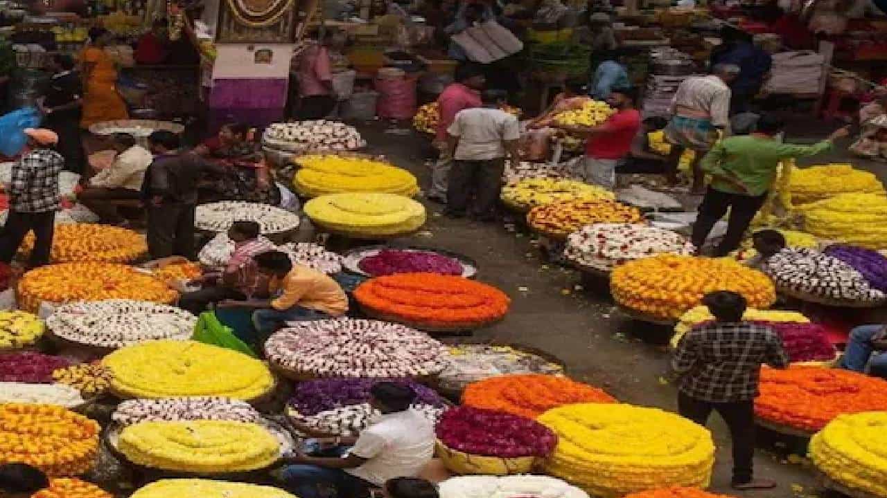 ವಿಜಯದಶಮಿಗೆ ಗಗನಕ್ಕೇರಿದ ಹಣ್ಣು-ಹೂವಿನ ಬೆಲೆ; ಕನಕಾಂಬರ ಕೆಜಿಗೆ 2000ರೂ ವಿಜಯದಶಮಿಗೆ ಗಗನಕ್ಕೇರಿದ ಹಣ್ಣು-ಹೂವಿನ ಬೆಲೆ; ಕನಕಾಂಬರ ಕೆಜಿಗೆ 2000ರೂ