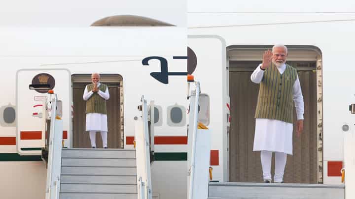 BRICS Summit: ಬ್ರಿಕ್ಸ್ ಶೃಂಗಸಭೆಯಲ್ಲಿ ಪಾಲ್ಗೊಳ್ಳಲು ರಷ್ಯಾಗೆ ತೆರಳಿದ ಪ್ರಧಾನಿ ನರೇಂದ್ರ ಮೋದಿ BRICS Summit: ಬ್ರಿಕ್ಸ್ ಶೃಂಗಸಭೆಯಲ್ಲಿ ಪಾಲ್ಗೊಳ್ಳಲು ರಷ್ಯಾಗೆ ತೆರಳಿದ ಪ್ರಧಾನಿ ನರೇಂದ್ರ ಮೋದಿ