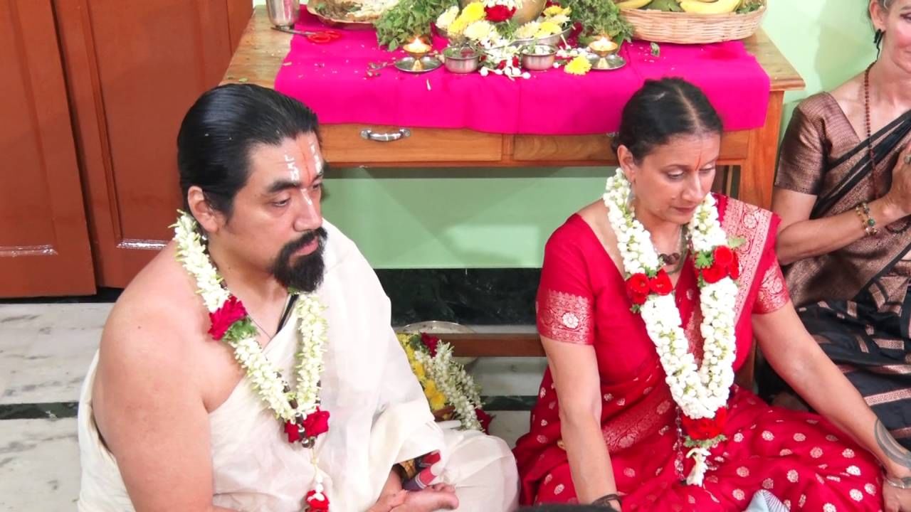 Foreigners performed in Narasimha Swamy Homa at Mysore