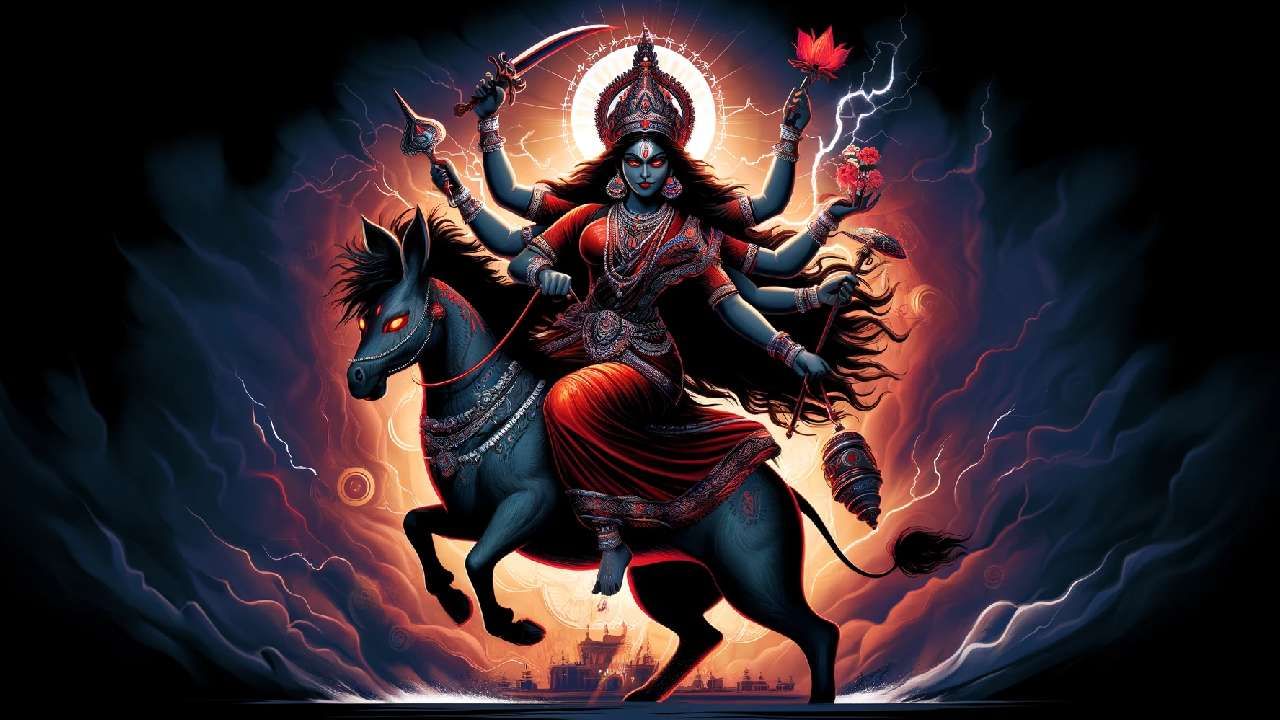 Navratri 2024 Day 7: ನವರಾತ್ರಿ ಏಳನೇ ದಿನದ ಸ್ವರೂಪ ಕಾಲರಾತ್ರಿ; ದೇವಿಯ ಪೌರಾಣಿಕ ಹಿನ್ನೆಲೆ ಹಾಗೂ ಪೂಜಾ ವಿಧಾನ Navratri 2024 Day 7: ನವರಾತ್ರಿ ಏಳನೇ ದಿನದ ಸ್ವರೂಪ ಕಾಲರಾತ್ರಿ; ದೇವಿಯ ಪೌರಾಣಿಕ ಹಿನ್ನೆಲೆ ಹಾಗೂ ಪೂಜಾ ವಿಧಾನ