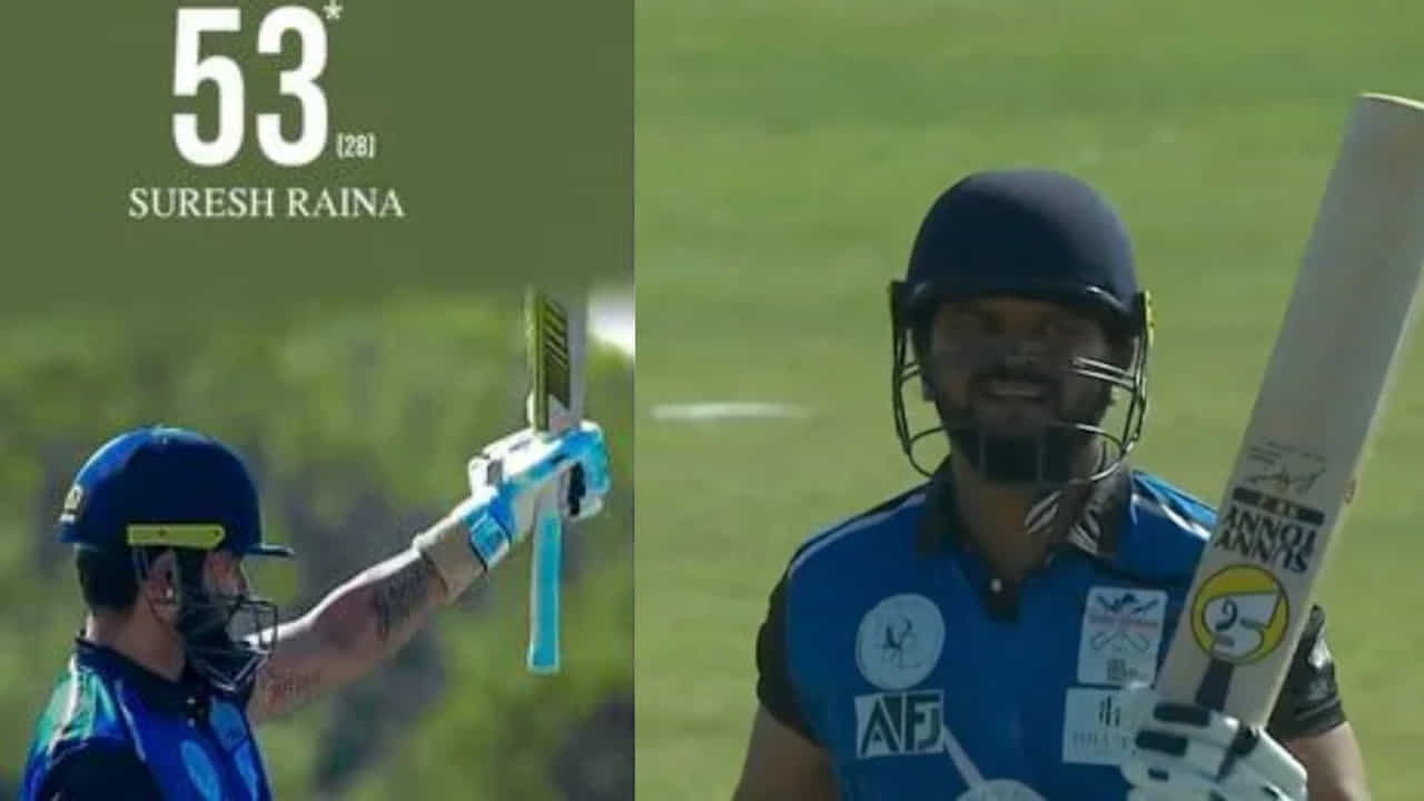 Suresh Raina: 4,4,4,4,4,4.. ಅಮೆರಿಕ ನೆಲದಲ್ಲಿ ಅಬ್ಬರಿಸಿದ ಸುರೇಶ್ ರೈನಾ! ವಿಡಿಯೋ ನೋಡಿ