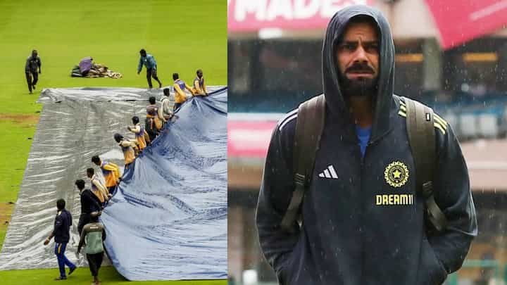 ಅಭಿಮಾನಿಗಳ ಹರ್ಷೋದ್ಗಾರ... ಮಳೆಗೂ ಕುಗ್ಗದ ಕಿಂಗ್ ಕೊಹ್ಲಿಯ ಕ್ರೇಝ್ ಅಭಿಮಾನಿಗಳ ಹರ್ಷೋದ್ಗಾರ... ಮಳೆಗೂ ಕುಗ್ಗದ ಕಿಂಗ್ ಕೊಹ್ಲಿಯ ಕ್ರೇಝ್