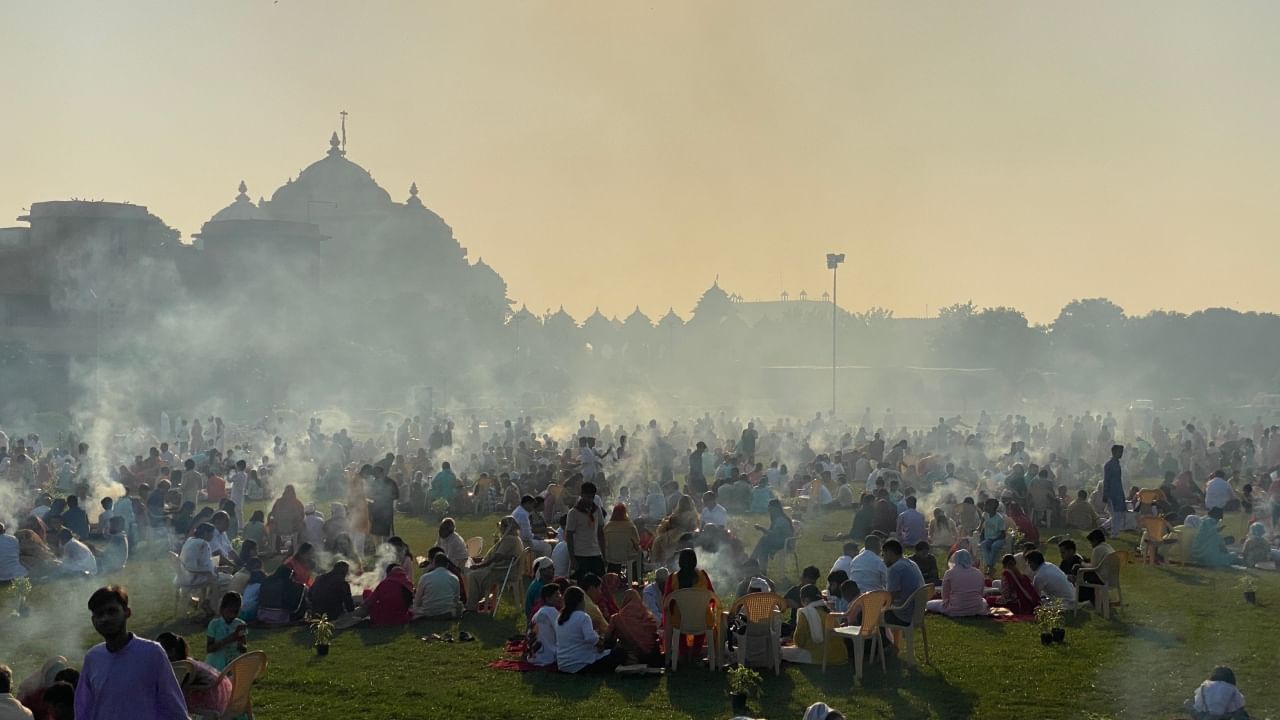 Vishwashanti Mahayagna at Swaminarayan Akshardham Temple Delhi held on Vijaya Dashami