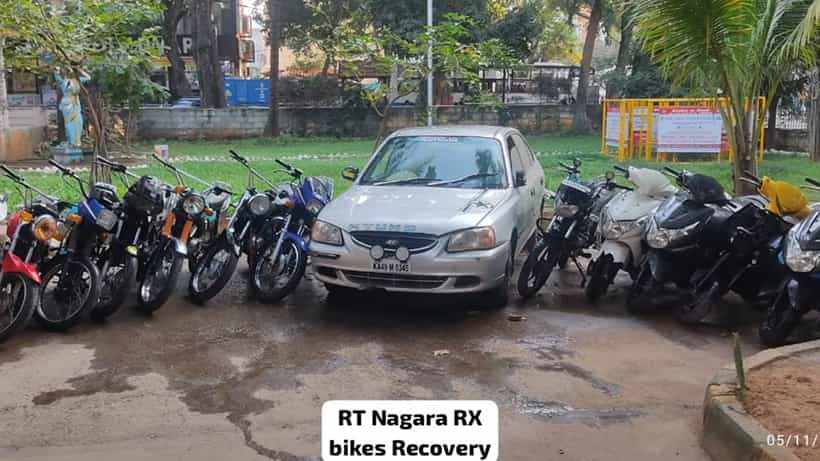 ಬೆಂಗಳೂರಿನಲ್ಲಿ ಬೈಕ್ ಕಳ್ಳತನ ಮಾಡುತ್ತಿದ್ದ 12 ಅಂತರಾಜ್ಯ ಕಳ್ಳರ ಬಂಧನ: 61 ಬೈಕ್ಗಳು ವಶಕ್ಕೆ