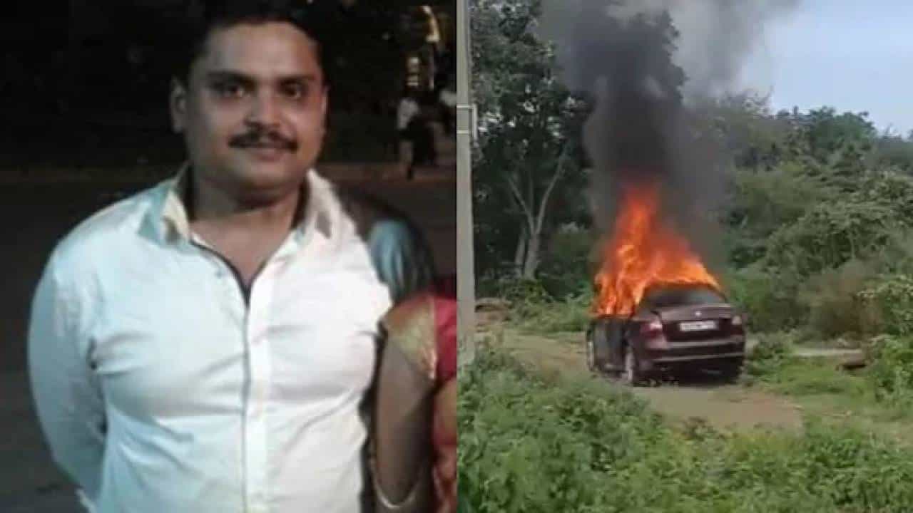 ಬೆಂಗಳೂರು: ಕಾರಿನಲ್ಲಿ ಕುಳಿತು ಬೆಂಕಿ ಹಚ್ಚಿಕೊಂಡು ಉದ್ಯಮಿ ಆತ್ಮಹತ್ಯೆ, ಧಗ ಧಗನೆ ಉರಿದ ಕಾರು ಬೆಂಗಳೂರು: ಕಾರಿನಲ್ಲಿ ಕುಳಿತು ಬೆಂಕಿ ಹಚ್ಚಿಕೊಂಡು ಉದ್ಯಮಿ ಆತ್ಮಹತ್ಯೆ, ಧಗ ಧಗನೆ ಉರಿದ ಕಾರು