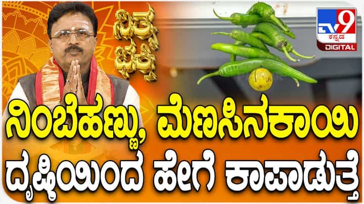 Daily Devotional: ನಿಂಬೆಹಣ್ಣು, ಮೆಣಸಿನಕಾಯಿ ದೃಷ್ಟಿಯಿಂದ ಹೇಗೆ ಕಾಪಾಡುತ್ತೆ? Daily Devotional: ನಿಂಬೆಹಣ್ಣು, ಮೆಣಸಿನಕಾಯಿ ದೃಷ್ಟಿಯಿಂದ ಹೇಗೆ ಕಾಪಾಡುತ್ತೆ?
