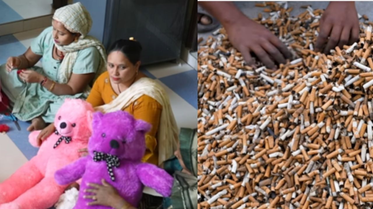 Viral: ಸಿಗರೇಟ್ ತುಂಡುಗಳಿಂದ ಕ್ಯೂಟ್ ಕ್ಯೂಟ್ ಟೆಡ್ಡಿ ಬೇರ್ಗಳನ್ನು ತಯಾರಿಸಿದ ವ್ಯಕ್ತಿ; ವಿಡಿಯೋ ವೈರಲ್ Viral: ಸಿಗರೇಟ್ ತುಂಡುಗಳಿಂದ ಕ್ಯೂಟ್ ಕ್ಯೂಟ್ ಟೆಡ್ಡಿ ಬೇರ್ಗಳನ್ನು ತಯಾರಿಸಿದ ವ್ಯಕ್ತಿ; ವಿಡಿಯೋ ವೈರಲ್