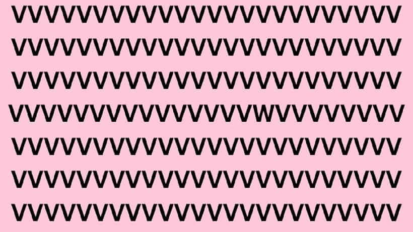 Optical Illusion: V ಮಧ್ಯೆ ಅಡಗಿರುವ W ವನ್ನು 5 ಸೆಕೆಂಡುಗಳಲ್ಲಿ ಪತ್ತೆ ಹಚ್ಚಲು ಸಾಧ್ಯವೇ?