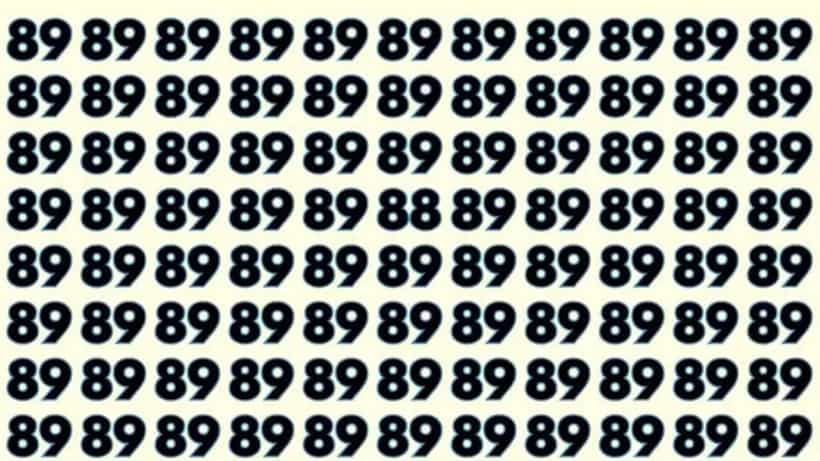 Optical Illusion: 89 ರ ನಡುವೆ ಅಡಗಿರುವ ನಂಬರ್ 88 ಅನ್ನು ಹುಡುಕಬಲ್ಲಿರಾ?