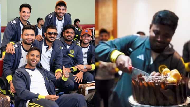 ಬಸ್ಸಿನಲ್ಲೇ ಸೆಲೆಬ್ರೇಷನ್... ಹೇಗಿತ್ತು ನೋಡಿ ಸಂಜು ಸ್ಯಾಮ್ಸನ್ ಹುಟ್ದಬ್ಬದ ಸಂಭ್ರಮ ಬಸ್ಸಿನಲ್ಲೇ ಸೆಲೆಬ್ರೇಷನ್... ಹೇಗಿತ್ತು ನೋಡಿ ಸಂಜು ಸ್ಯಾಮ್ಸನ್ ಹುಟ್ದಬ್ಬದ ಸಂಭ್ರಮ