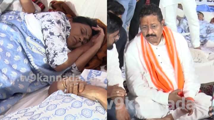 ವಕ್ಫ್ ವಿವಾದ: ವಿಜಯಪುರದಲ್ಲಿ ಅಹೋರಾತ್ರಿ ಧರಣಿ, ಟೆಂಟ್ನಲ್ಲೇ ರಾತ್ರಿ ಕಳೆದ ಯತ್ನಾಳ್, ಶೋಭಾ ವಕ್ಫ್ ವಿವಾದ: ವಿಜಯಪುರದಲ್ಲಿ ಅಹೋರಾತ್ರಿ ಧರಣಿ, ಟೆಂಟ್ನಲ್ಲೇ ರಾತ್ರಿ ಕಳೆದ ಯತ್ನಾಳ್, ಶೋಭಾ