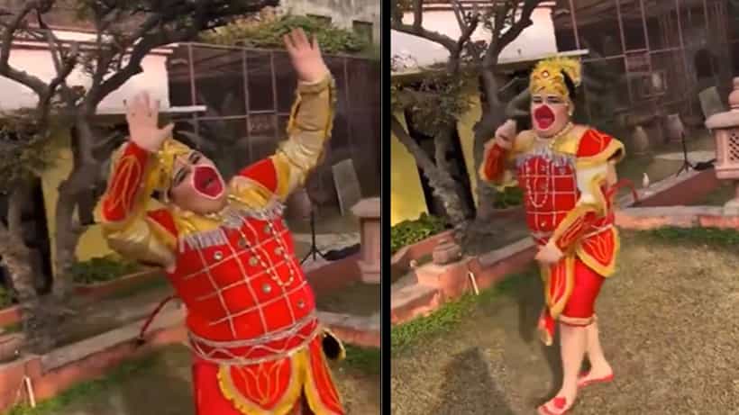Viral: ಆಂಜನೇಯನ ವೇಷ ತೊಟ್ಟು ಕುಣಿದು ಸಂಭ್ರಮಿಸಿದ ಬಾಲ ಸಂತ ಅಭಿನವ್ ಅರೋರಾ