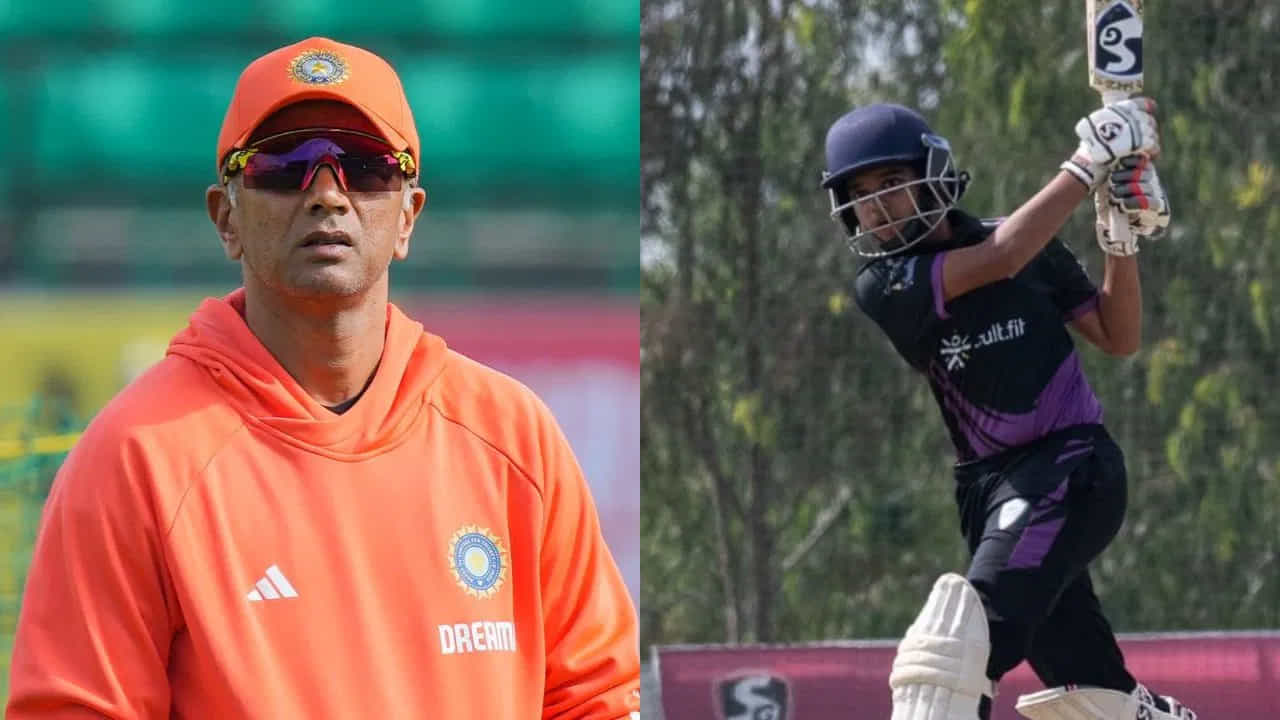 ವಿಜಯ್ ಮರ್ಚೆಂಟ್ ಟ್ರೋಫಿ: ಕರ್ನಾಟಕ ಪರ ಅಮೋಘ ಶತಕ ಬಾರಿಸಿದ ರಾಹುಲ್ ದ್ರಾವಿಡ್ ಕಿರಿಯ ಮಗ