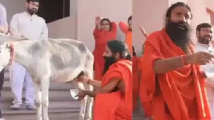 ಇದೇ ಹಾಲಲ್ಲಿ ಕ್ಲಿಯೋಪಾತ್ರ ಸ್ನಾನ ಮಾಡುತ್ತಿದ್ದರು; ಕತ್ತೆ ಹಾಲು ಕುಡಿದ ಬಾಬಾ ರಾಮದೇವ್ ಇದೇ ಹಾಲಲ್ಲಿ ಕ್ಲಿಯೋಪಾತ್ರ ಸ್ನಾನ ಮಾಡುತ್ತಿದ್ದರು; ಕತ್ತೆ ಹಾಲು ಕುಡಿದ ಬಾಬಾ ರಾಮದೇವ್