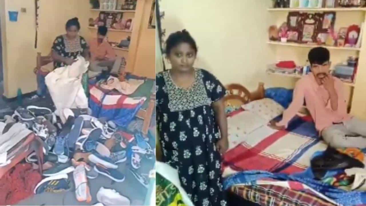 Viral Video: ಅಕ್ಕ ಪಕ್ಕದ ಮನೆಯಿಂದ ಬ್ರಾಂಡೆಡ್ ಶೂ ಕದ್ದು ಮಾರುತ್ತಿದ್ದ ದಂಪತಿ, ಮುಂದೇನಾಯ್ತು ನೋಡಿ Viral Video: ಅಕ್ಕ ಪಕ್ಕದ ಮನೆಯಿಂದ ಬ್ರಾಂಡೆಡ್ ಶೂ ಕದ್ದು ಮಾರುತ್ತಿದ್ದ ದಂಪತಿ, ಮುಂದೇನಾಯ್ತು ನೋಡಿ
