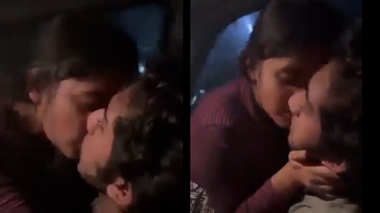 Viral: ಗರ್ಲ್ಫ್ರೆಂಡ್ ಜೊತೆ ಲಿಪ್ಲಾಕ್ ಮಾಡುತ್ತಾ ಕಾರು ಓಡಿಸಿದ ಯುವಕ; ವಿಡಿಯೋ ವೈರಲ್