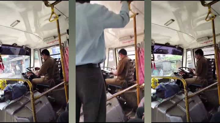 KSRTC ಬಸ್ ಚಾಲನೆ ವೇಳೆ ಮೊಬೈಲ್ ಬಳಕೆ: ಚಾಲಕ ಅರೆಸ್ಟ್ KSRTC ಬಸ್ ಚಾಲನೆ ವೇಳೆ ಮೊಬೈಲ್ ಬಳಕೆ: ಚಾಲಕ ಅರೆಸ್ಟ್
