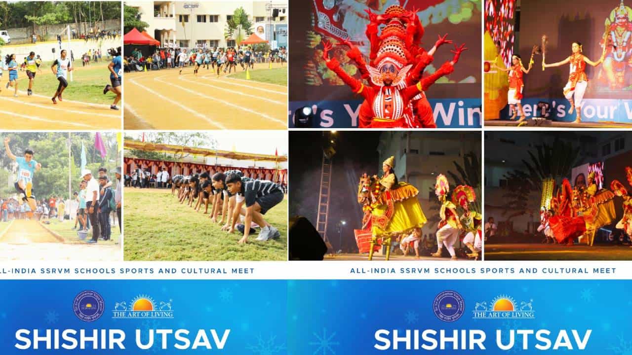 ಶ್ರೀ ಶ್ರೀ ರವಿಶಂಕರ್ ವಿದ್ಯಾ ಮಂದಿರದಲ್ಲಿ ಶಿಶಿರ ಉತ್ಸವ: 2000 ವಿದ್ಯಾರ್ಥಿಗಳು ಭಾಗಿ ಶ್ರೀ ಶ್ರೀ ರವಿಶಂಕರ್ ವಿದ್ಯಾ ಮಂದಿರದಲ್ಲಿ ಶಿಶಿರ ಉತ್ಸವ: 2000 ವಿದ್ಯಾರ್ಥಿಗಳು ಭಾಗಿ
