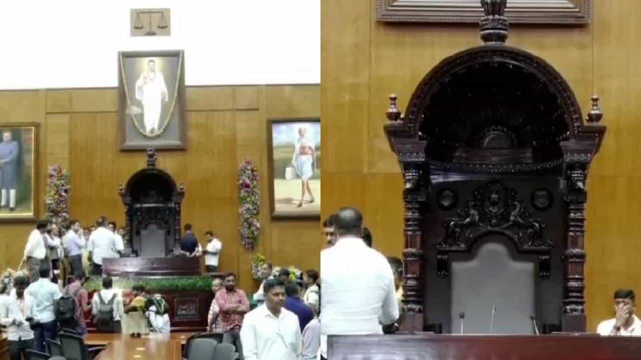 ಸುವರ್ಣಸೌಧದಲ್ಲೂ ವಿಧಾನಸಭೆ ಮಾದರಿಯ ಸ್ಪೀಕರ್ ಪೀಠ ಅಳವಡಿಕೆ: ಏನಿದರ ವಿಶೇಷತೆ, ಮಹತ್ವ? ಸುವರ್ಣಸೌಧದಲ್ಲೂ ವಿಧಾನಸಭೆ ಮಾದರಿಯ ಸ್ಪೀಕರ್ ಪೀಠ ಅಳವಡಿಕೆ: ಏನಿದರ ವಿಶೇಷತೆ, ಮಹತ್ವ?