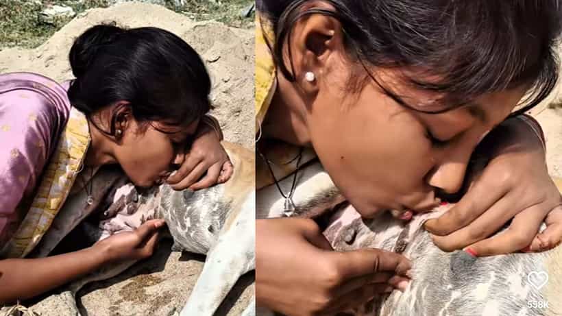 ಅಯ್ಯಯ್ಯೋ… ನಾಯಿ ಮೊಲೆ ಚೀಪಿ ಹಾಲು ಕುಡಿದ ಯುವತಿ; ವಿಡಿಯೋ ವೈರಲ್