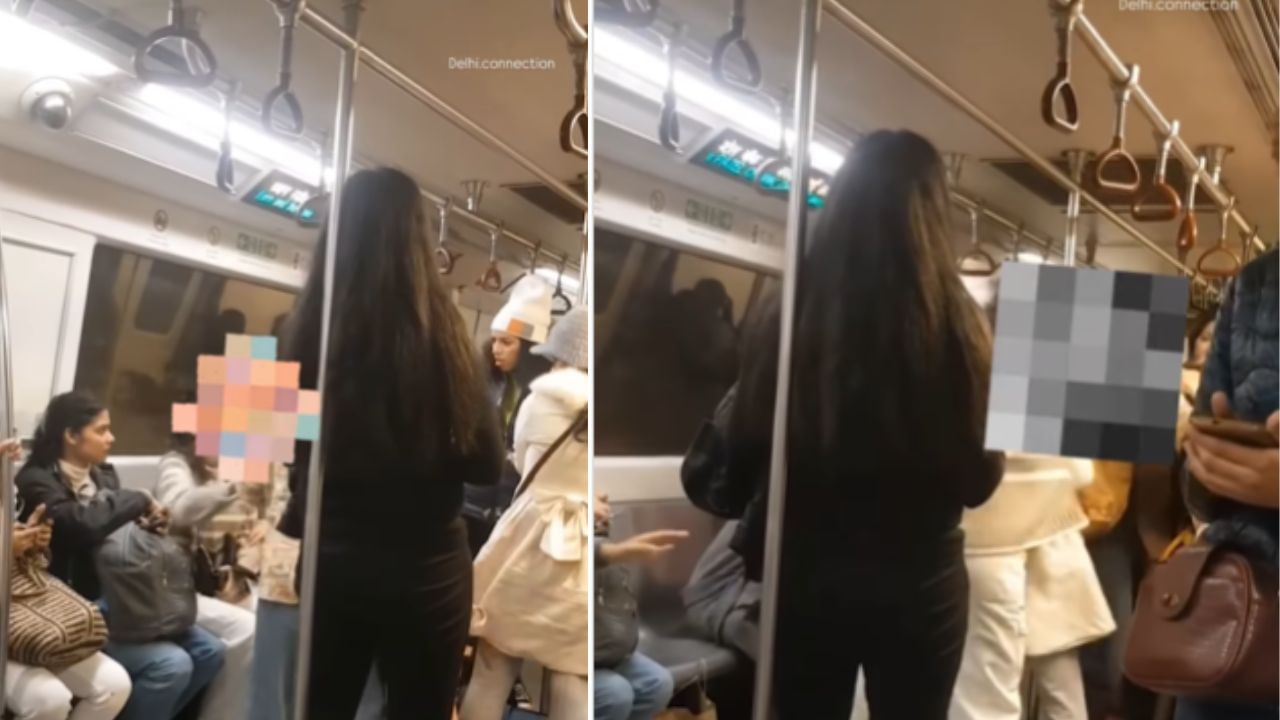 Viral: ಸೀಟಿಗಾಗಿ ದೆಹಲಿ ಮೆಟ್ರೋದಲ್ಲಿ ಮಹಿಳೆಯರಿಬ್ಬರ ನಡುವೆ ನಡೆಯಿತು ಜಡೆ ಜಗಳ; ವಿಡಿಯೋ ವೈರಲ್ Viral: ಸೀಟಿಗಾಗಿ ದೆಹಲಿ ಮೆಟ್ರೋದಲ್ಲಿ ಮಹಿಳೆಯರಿಬ್ಬರ ನಡುವೆ ನಡೆಯಿತು ಜಡೆ ಜಗಳ; ವಿಡಿಯೋ ವೈರಲ್