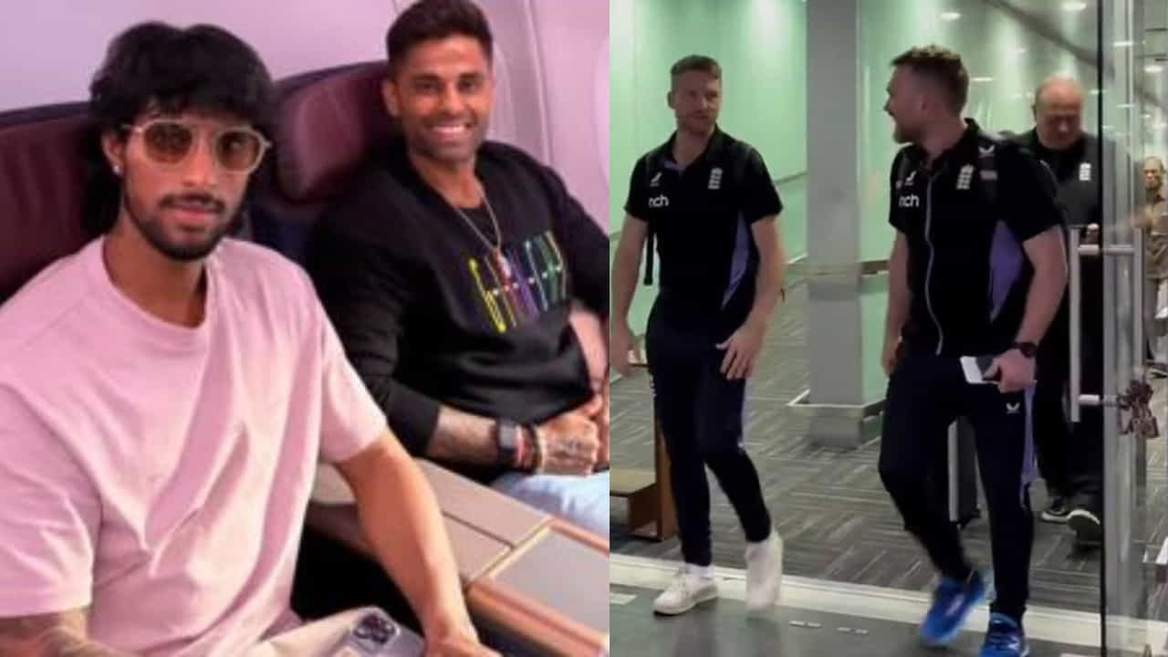 IND vs ENG: ಮೊದಲ ಟಿ20 ಪಂದ್ಯಕ್ಕಾಗಿ ಕೋಲ್ಕತ್ತಾಗೆ ಬಂದಿಳಿದ ಉಭಯ ತಂಡಗಳು; ವಿಡಿಯೋ IND vs ENG: ಮೊದಲ ಟಿ20 ಪಂದ್ಯಕ್ಕಾಗಿ ಕೋಲ್ಕತ್ತಾಗೆ ಬಂದಿಳಿದ ಉಭಯ ತಂಡಗಳು; ವಿಡಿಯೋ